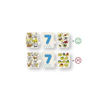 Puzzle Zählen und zuordnen